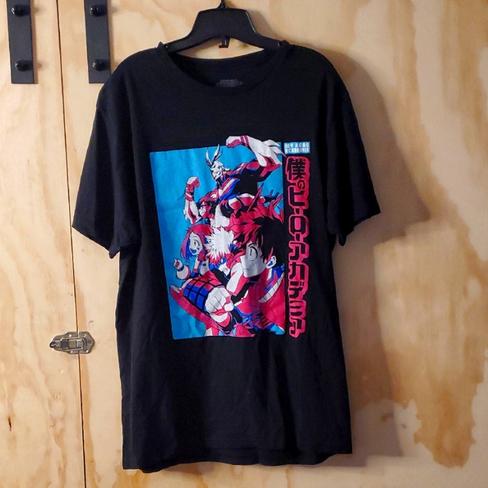 My Hero Academia Black Graphic T-Shirt